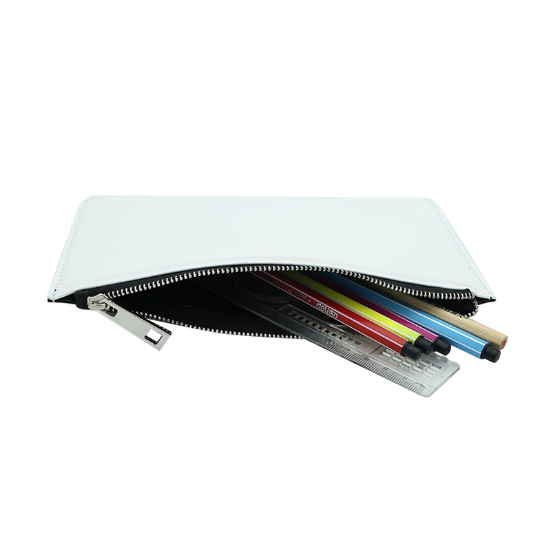 Trousse à crayons en cuir PU à sublimation