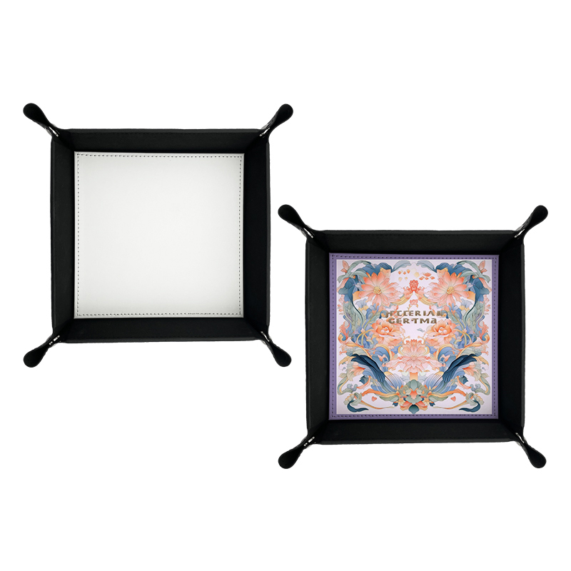 Plateau à pression pliable en similicuir par sublimation 9' x 9'