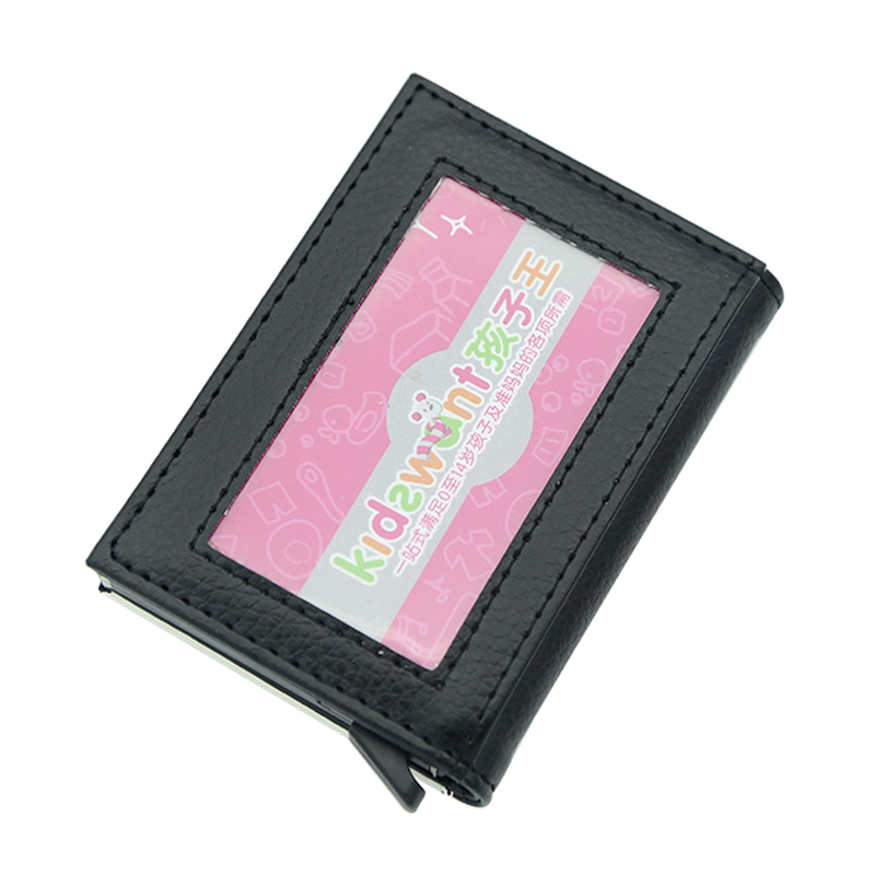 Boîte pop-up portefeuille en similicuir par sublimation pour hommes