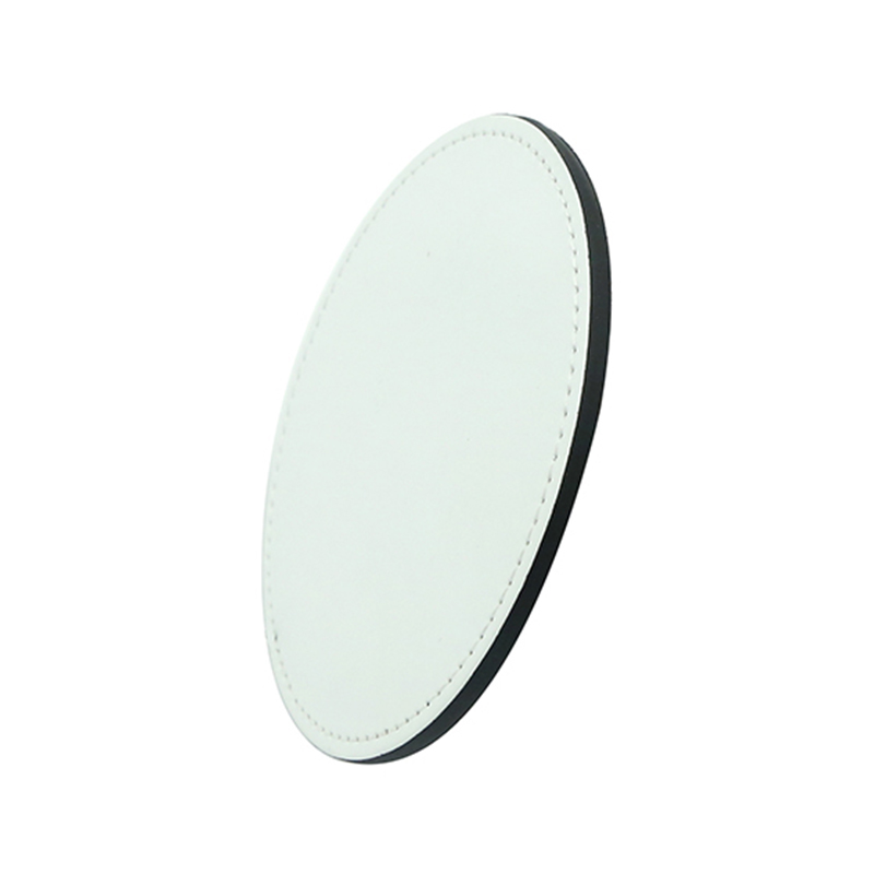 Dessous de verre en cuir PU par sublimation - Rond