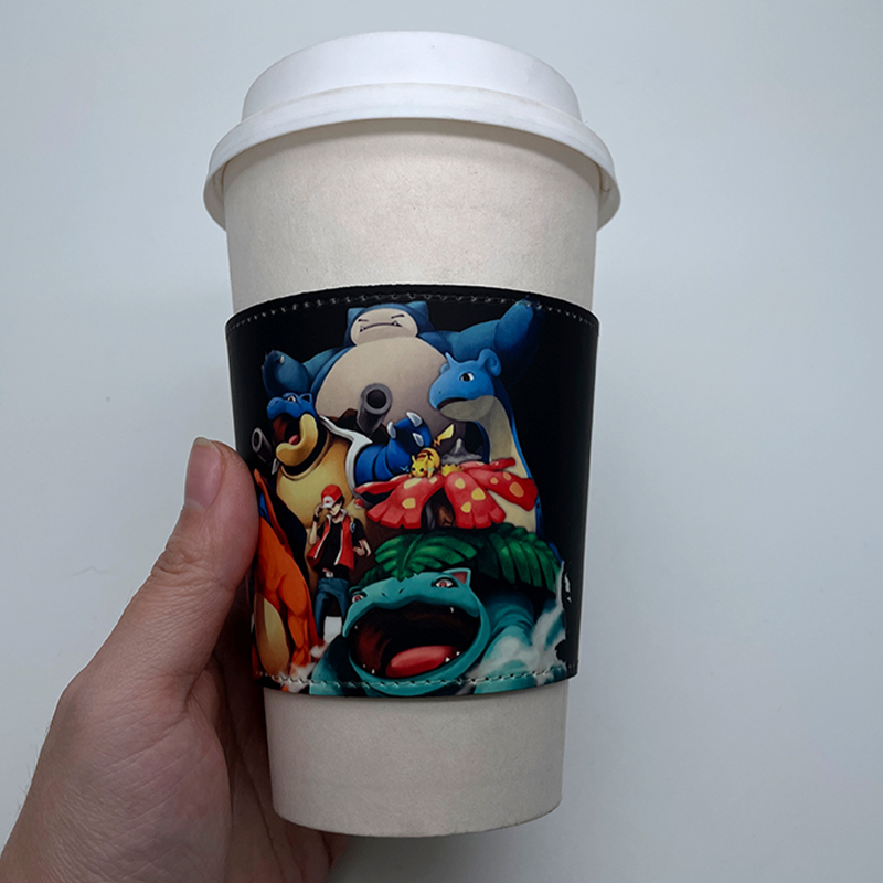 Manchon de tasse en similicuir par sublimation