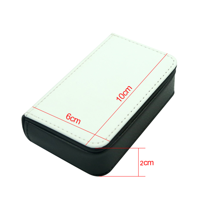 Porte-cartes de visite en cuir PU par sublimation