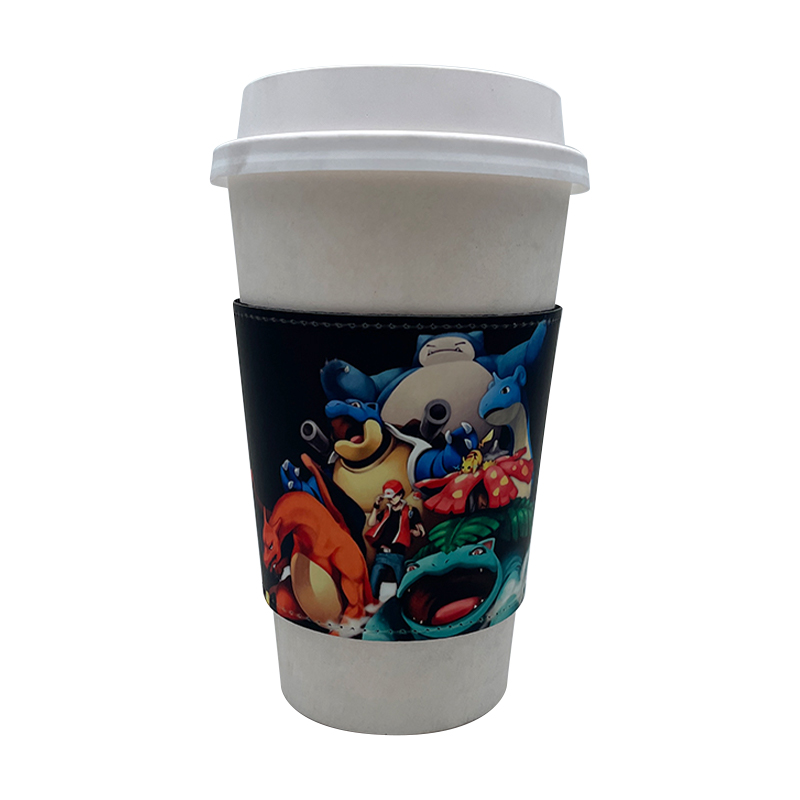 Manchon de tasse en similicuir par sublimation