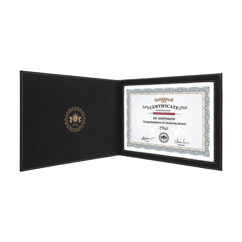 Porte-certificats en similicuir laserisables