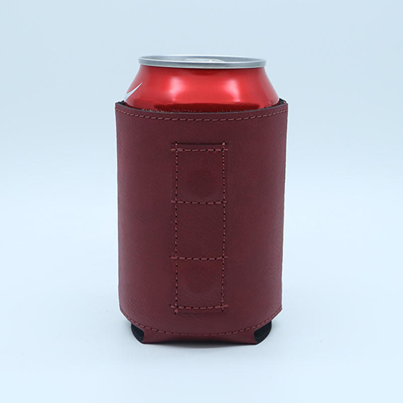 Porte-boisson en similicuir laser avec aimant