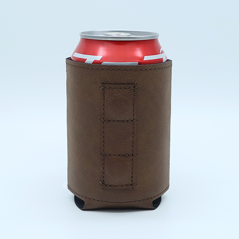 Porte-boisson en similicuir laser avec aimant