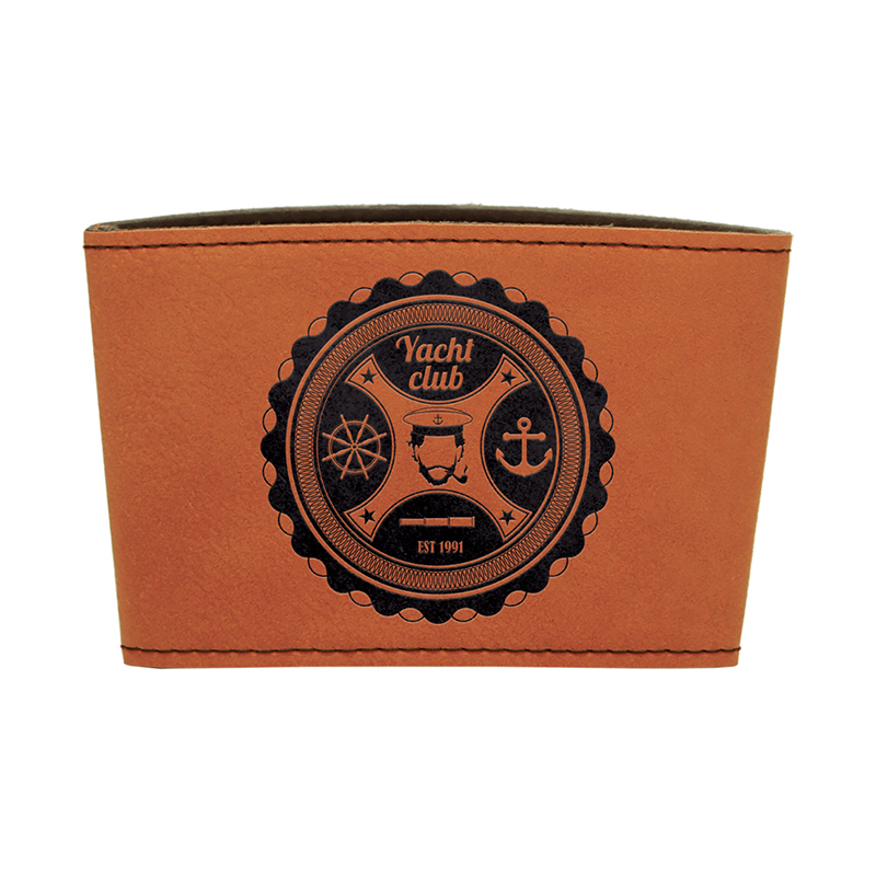 Manchon de tasse en similicuir laserable Manchon de tasse en similicuir laserable
