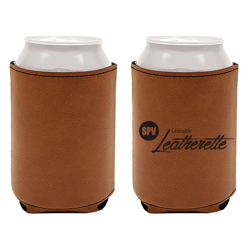Porte-boisson en similicuir laserable