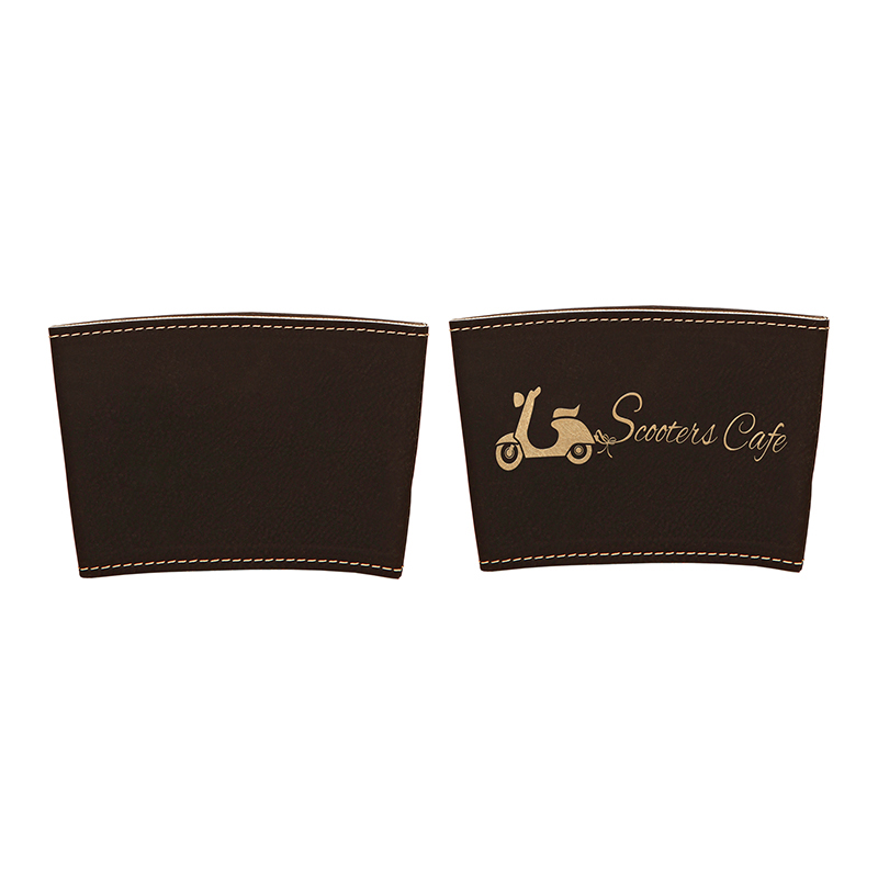 Manchon de tasse en similicuir laserable Manchon de tasse en similicuir laserable