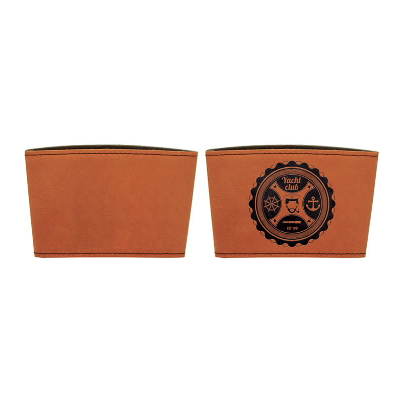 Manchon de tasse en similicuir laserable Manchon de tasse en similicuir laserable