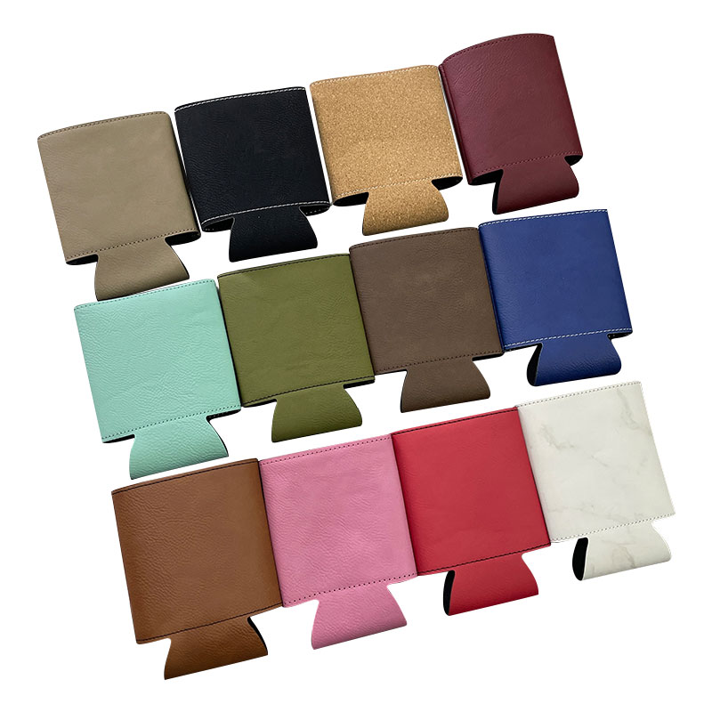 Porte-boisson en similicuir laserable
