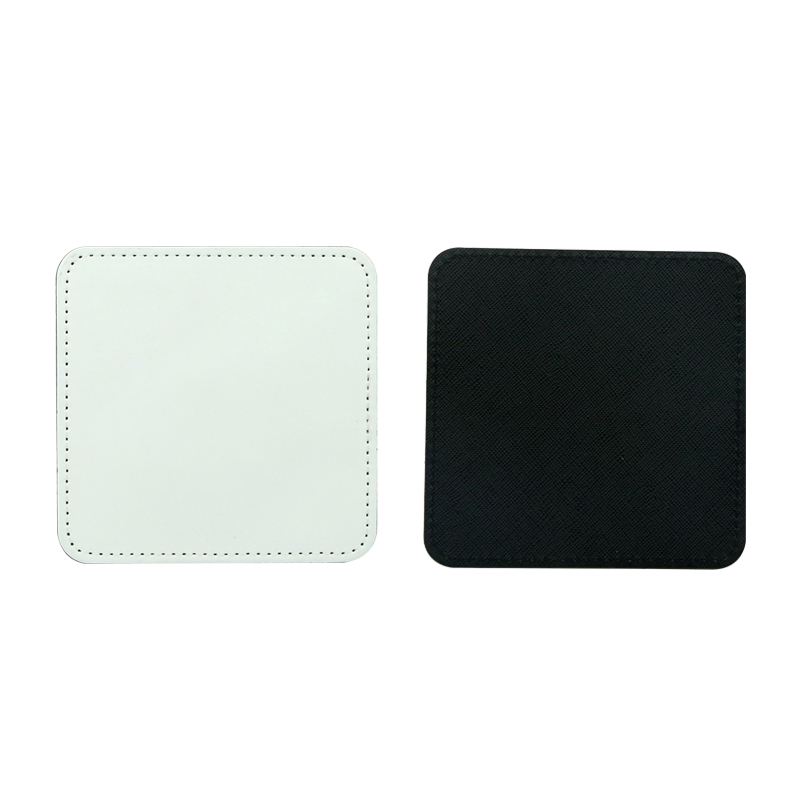 Dessous de verre en cuir PU par sublimation - Carré