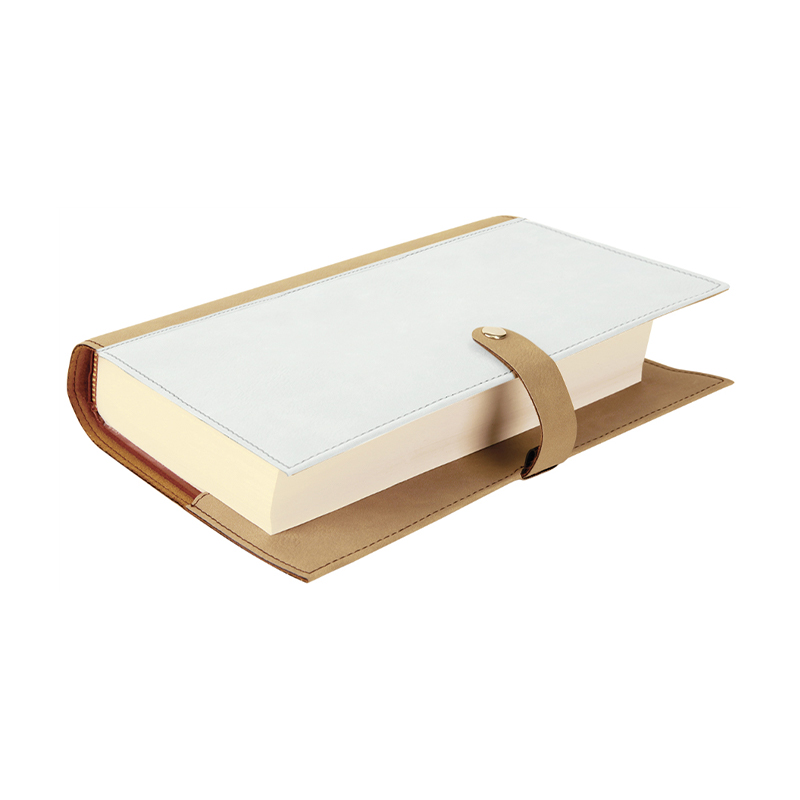 Couverture de livre en similicuir par sublimation avec fermeture à pression