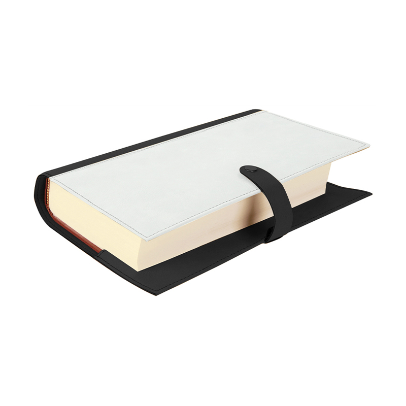 Couverture de livre en similicuir par sublimation avec fermeture à pression