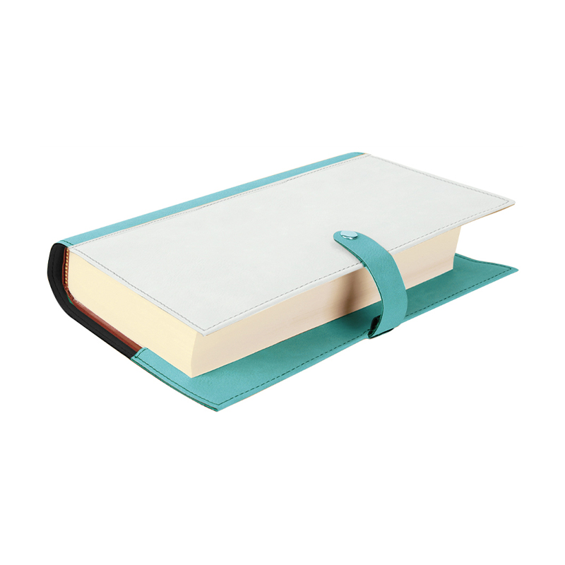 Couverture de livre en similicuir par sublimation avec fermeture à pression