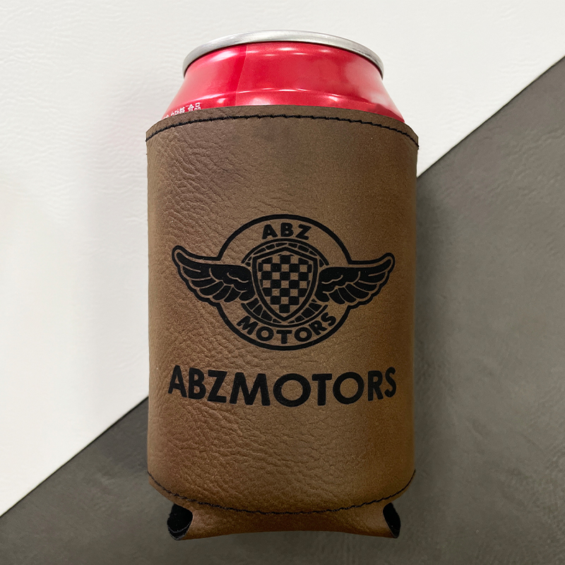 Porte-boisson en similicuir laserable