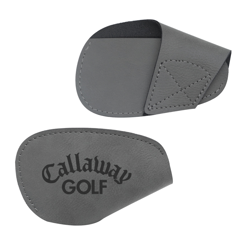 Housse de club de golf en similicuir laserable