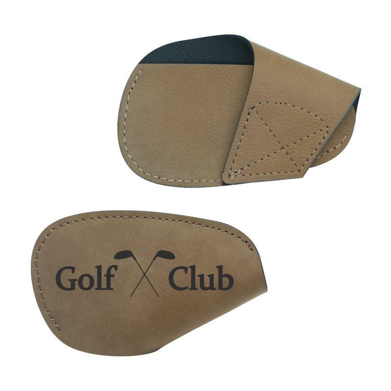 Housse de club de golf en similicuir laserable