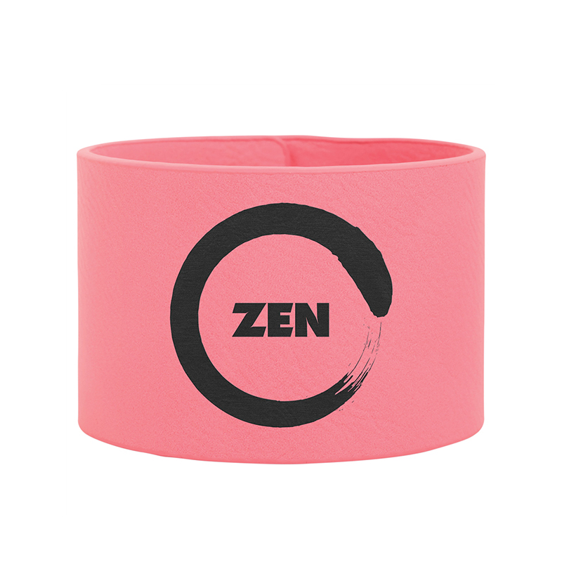 Bracelet manchette en similicuir laserable 8 1/2' x 3/4'