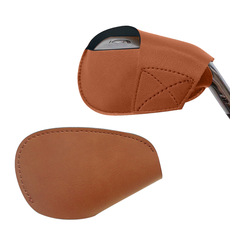Housse de club de golf en similicuir laserable