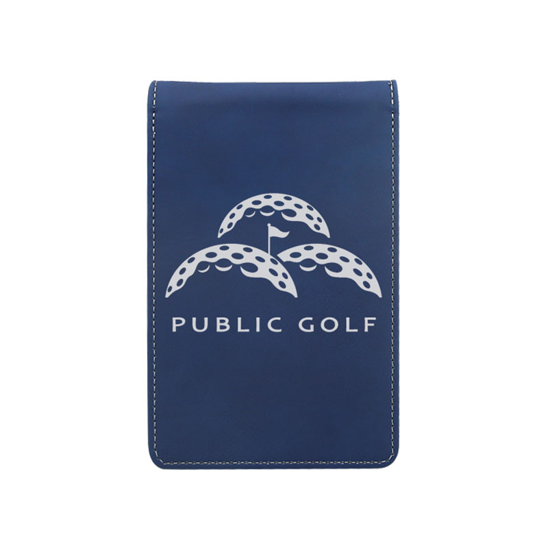 Porte-carte de pointage de golf en similicuir laserable