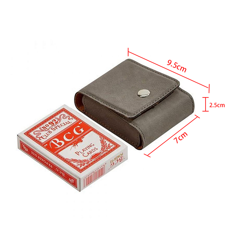 Boîte à cartes à jouer en similicuir laserable