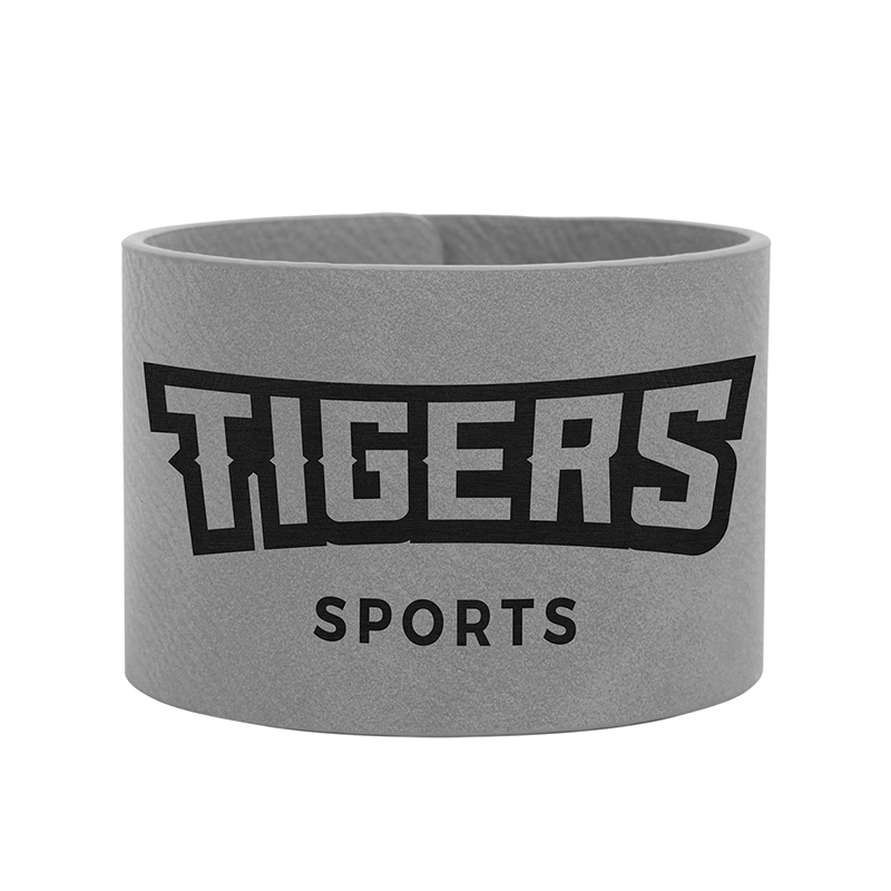 Bracelet manchette en similicuir laserable 9 1/2' x 1'