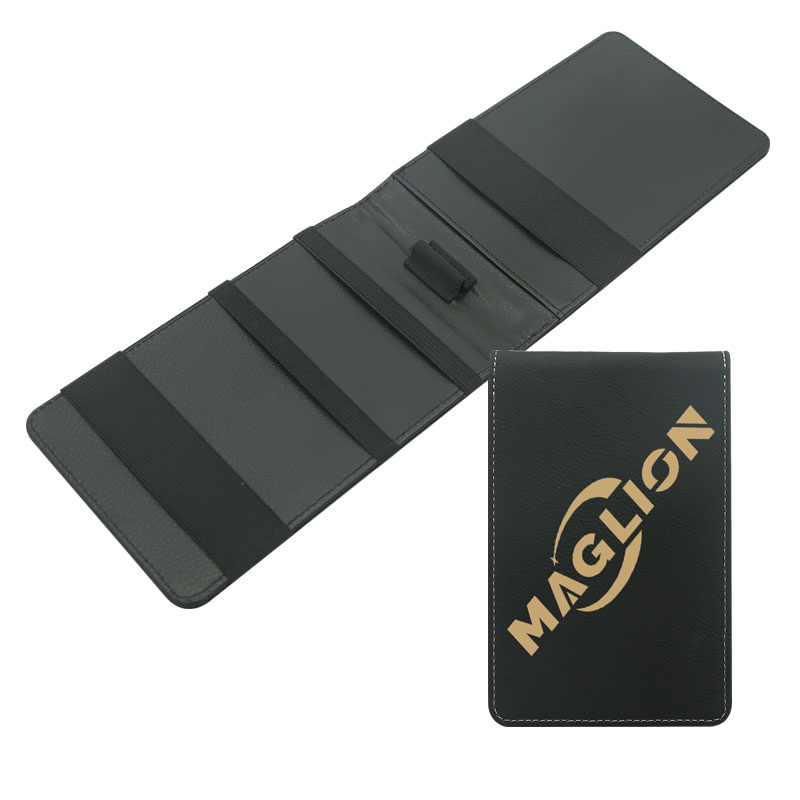 Porte-carte de pointage de golf en similicuir laserable