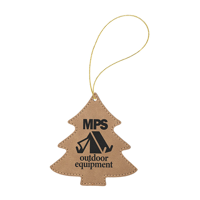 Ornement d'arbre en similicuir laserable Ornement d'arbre en similicuir laserable