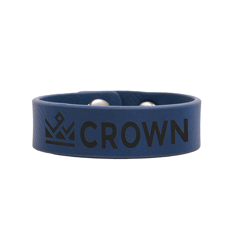 Bracelet manchette en similicuir laserable 9 1/2' x 1'