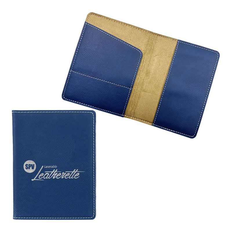 Porte-passeport en similicuir laserisable