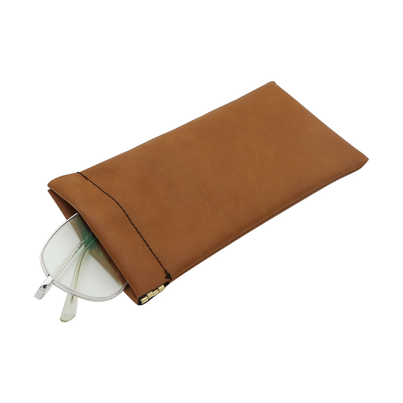 Sac pochette à ressort en similicuir laserable