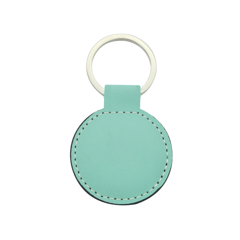 Porte-clés rond en similicuir laserable Porte-clés rond en similicuir laserable