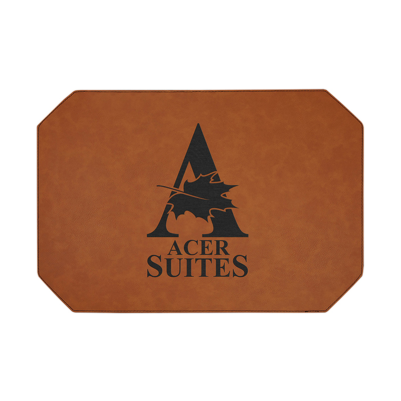 Sets de table en similicuir laserables