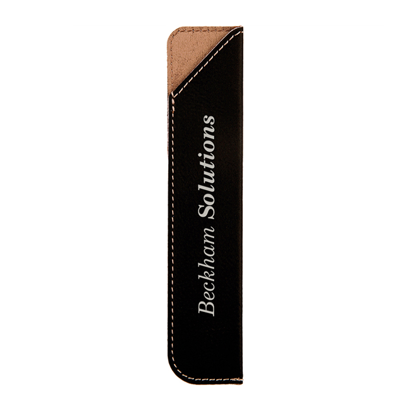 Étui pour stylo en similicuir laserable