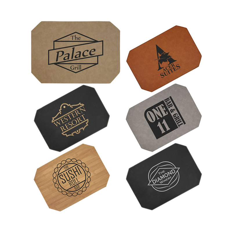 Sets de table en similicuir laserables