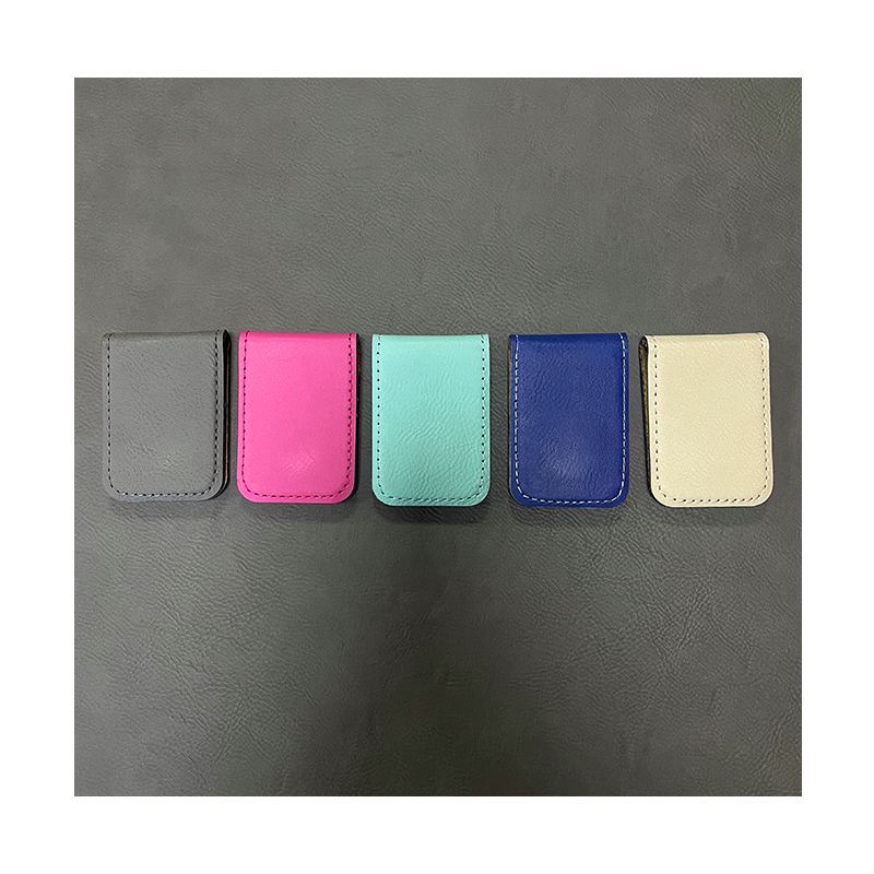 Pince à billets en similicuir laserable