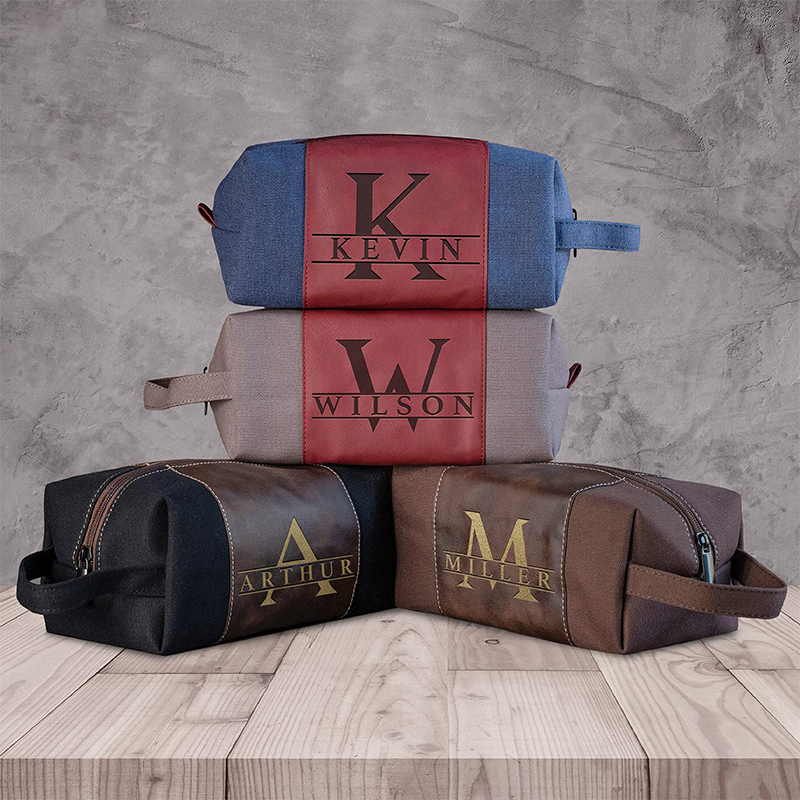 Trousse de toilette en similicuir laserable Trousse de toilette en similicuir laserable