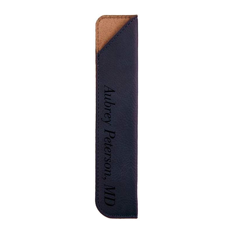 Étui pour stylo en similicuir laserable