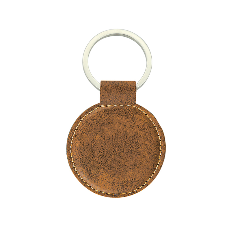 Porte-clés rond en similicuir laserable Porte-clés rond en similicuir laserable