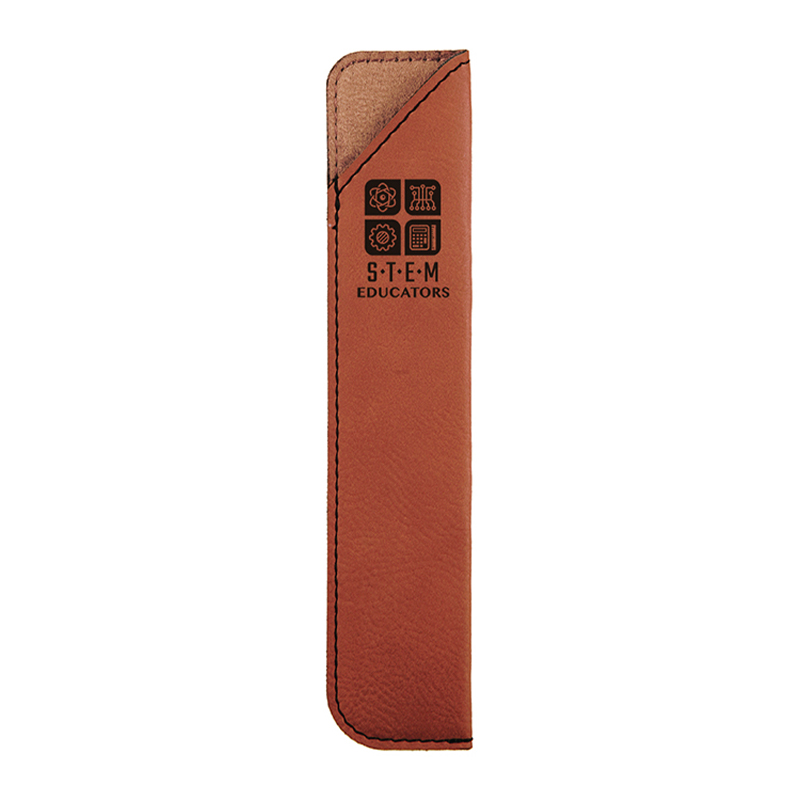 Étui pour stylo en similicuir laserable