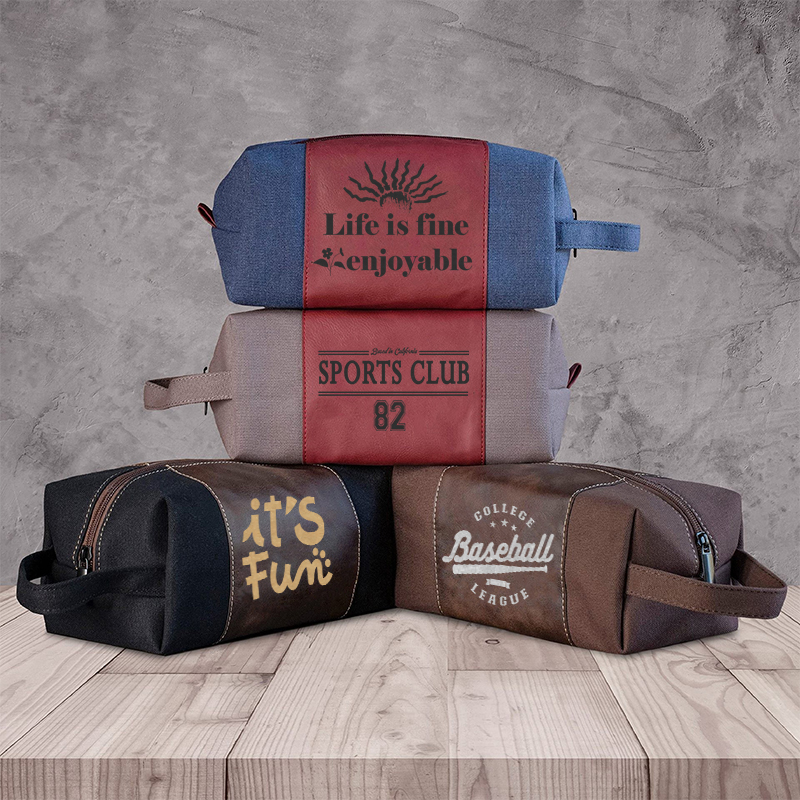Trousse de toilette en similicuir laserable Trousse de toilette en similicuir laserable