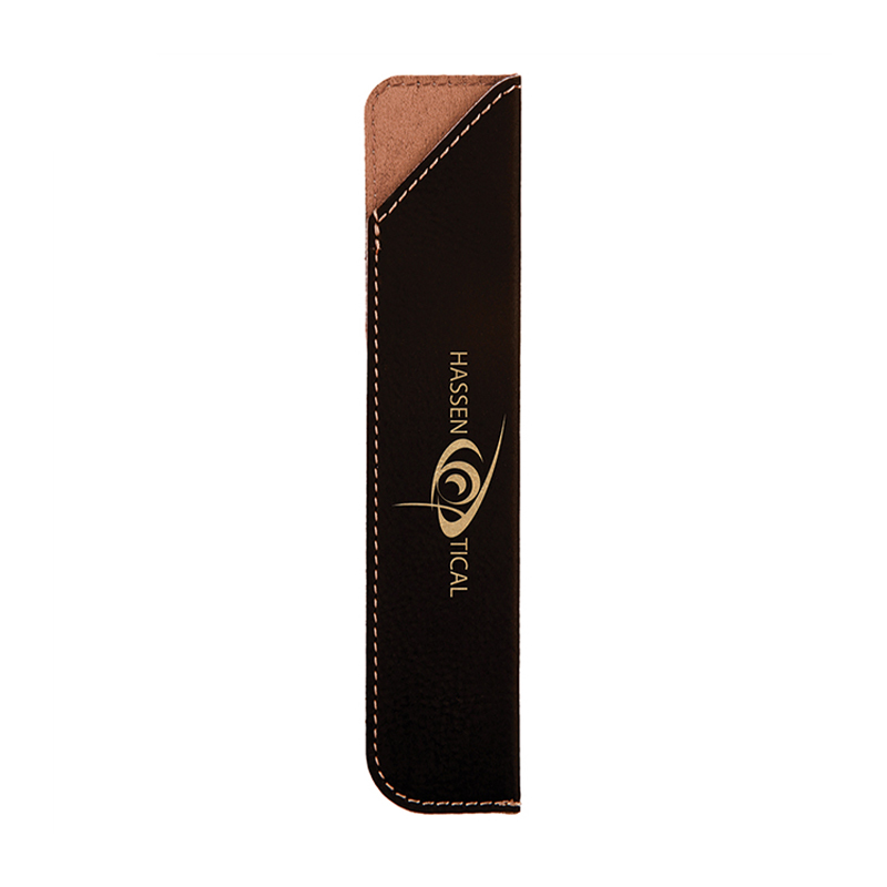 Étui pour stylo en similicuir laserable