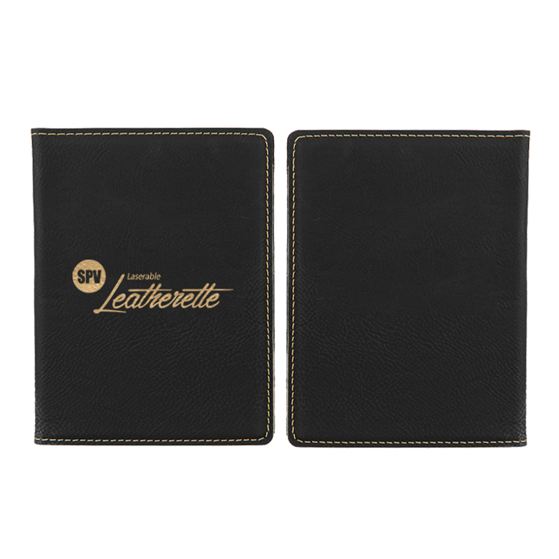 Porte-passeport en similicuir laserisable