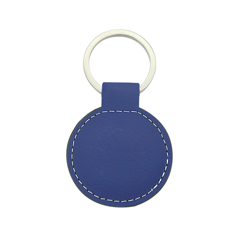 Porte-clés rond en similicuir laserable Porte-clés rond en similicuir laserable