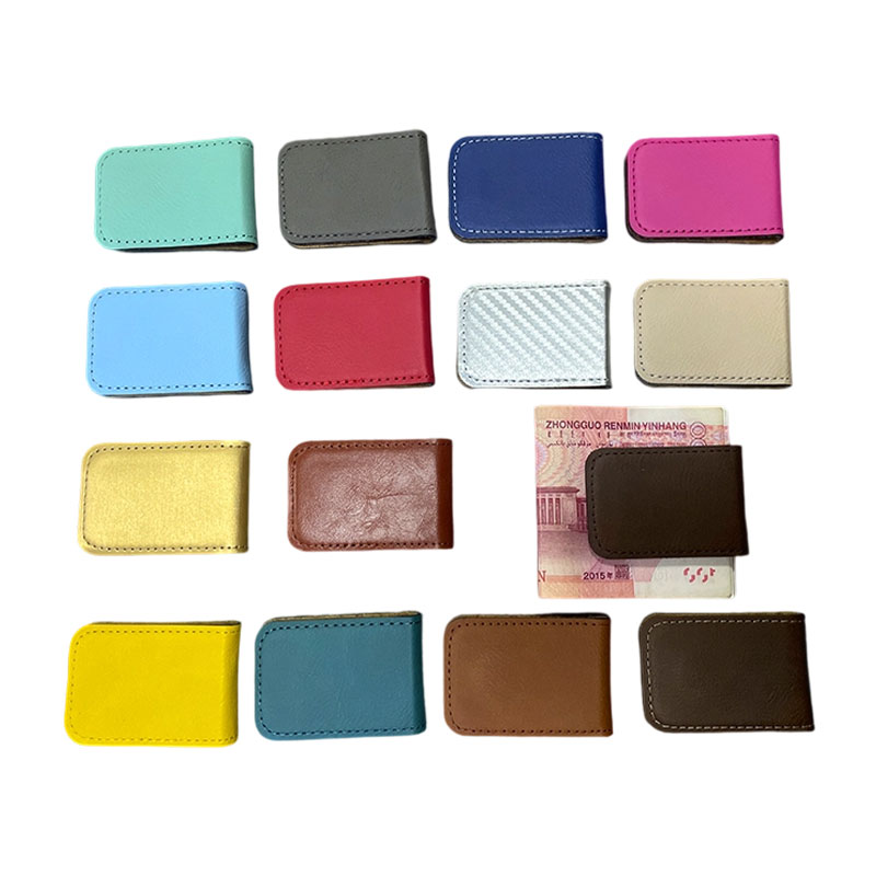 Pince à billets en similicuir laserable