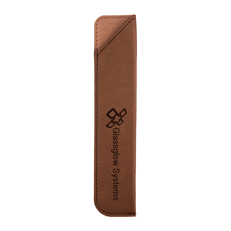 Étui pour stylo en similicuir laserable