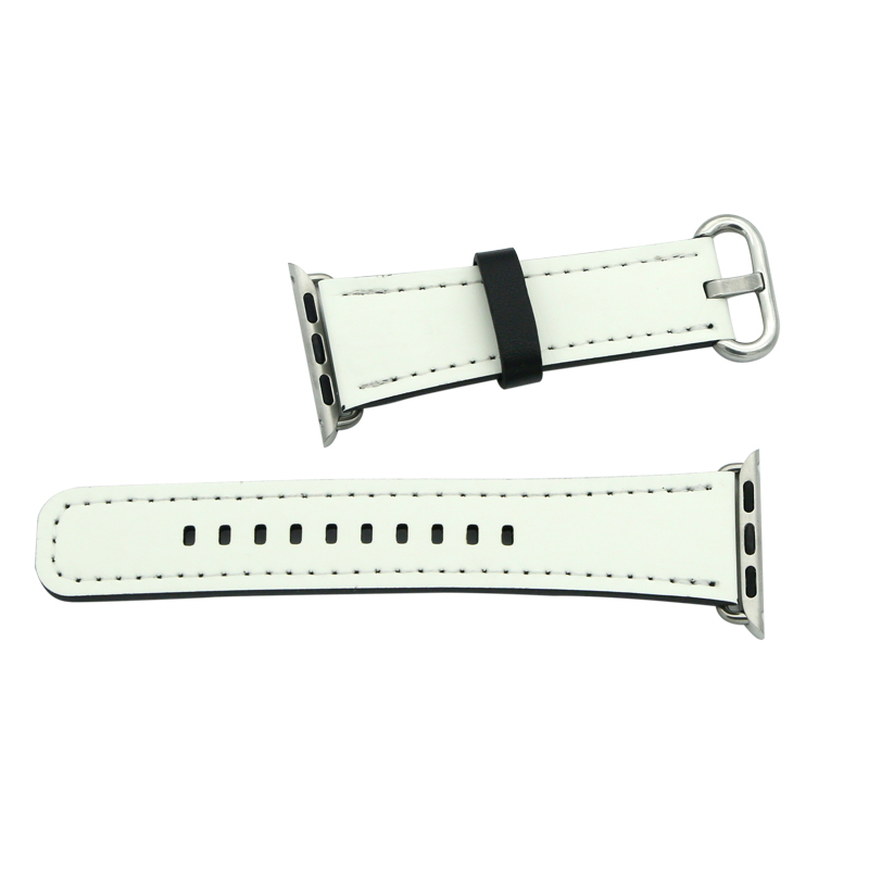 Bracelets Apple Watch en cuir PU par sublimation pour séries 1/2/3-38 mm
