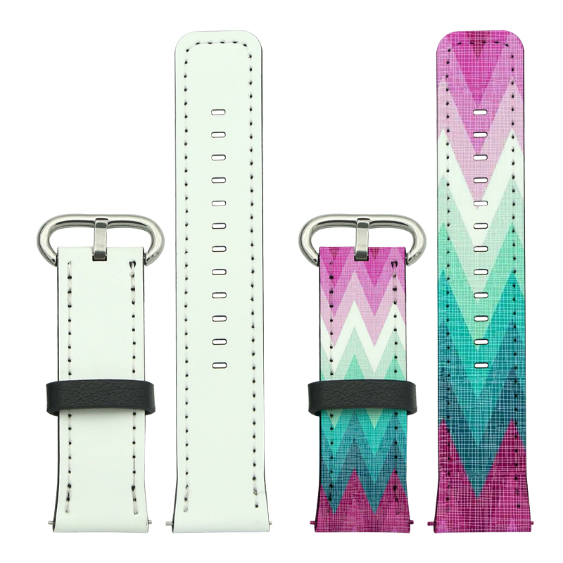 Bracelets de montre Samsung/Huawei en cuir PU par sublimation 22 mm