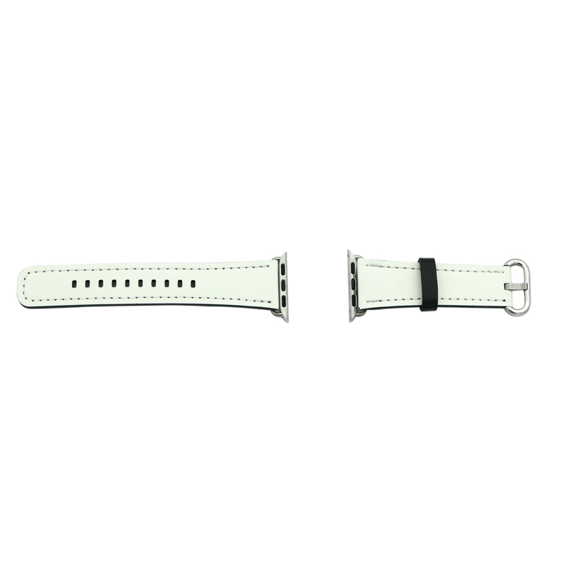 Bracelets Apple Watch en cuir PU par sublimation pour séries 1/2/3-38 mm